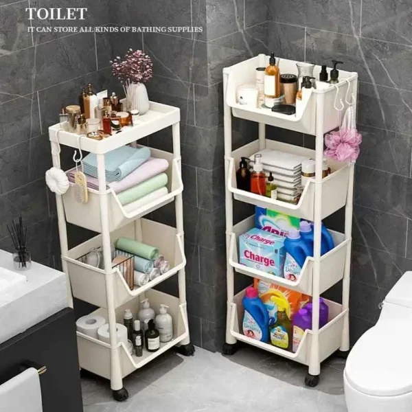 Trolley Storage Rack Home Organizer