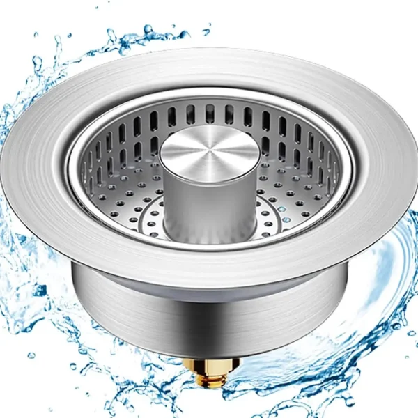 3 in 1 Kitchen Sink Drain Strainer,Universal