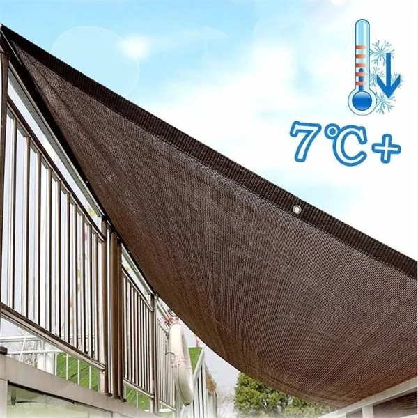 Garden Path Sunshade Net - Coffee Color