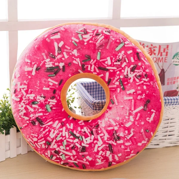 Soft Comfortable Round Pillow Doughnut Cushion