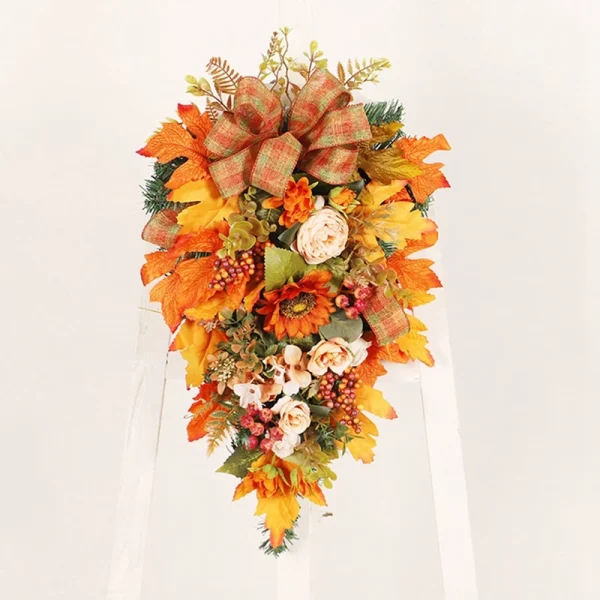 Thanksgiving Door Decorations Fall Wreath