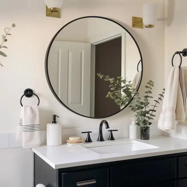 24.2"x24.2" Round Bathroom Mirror